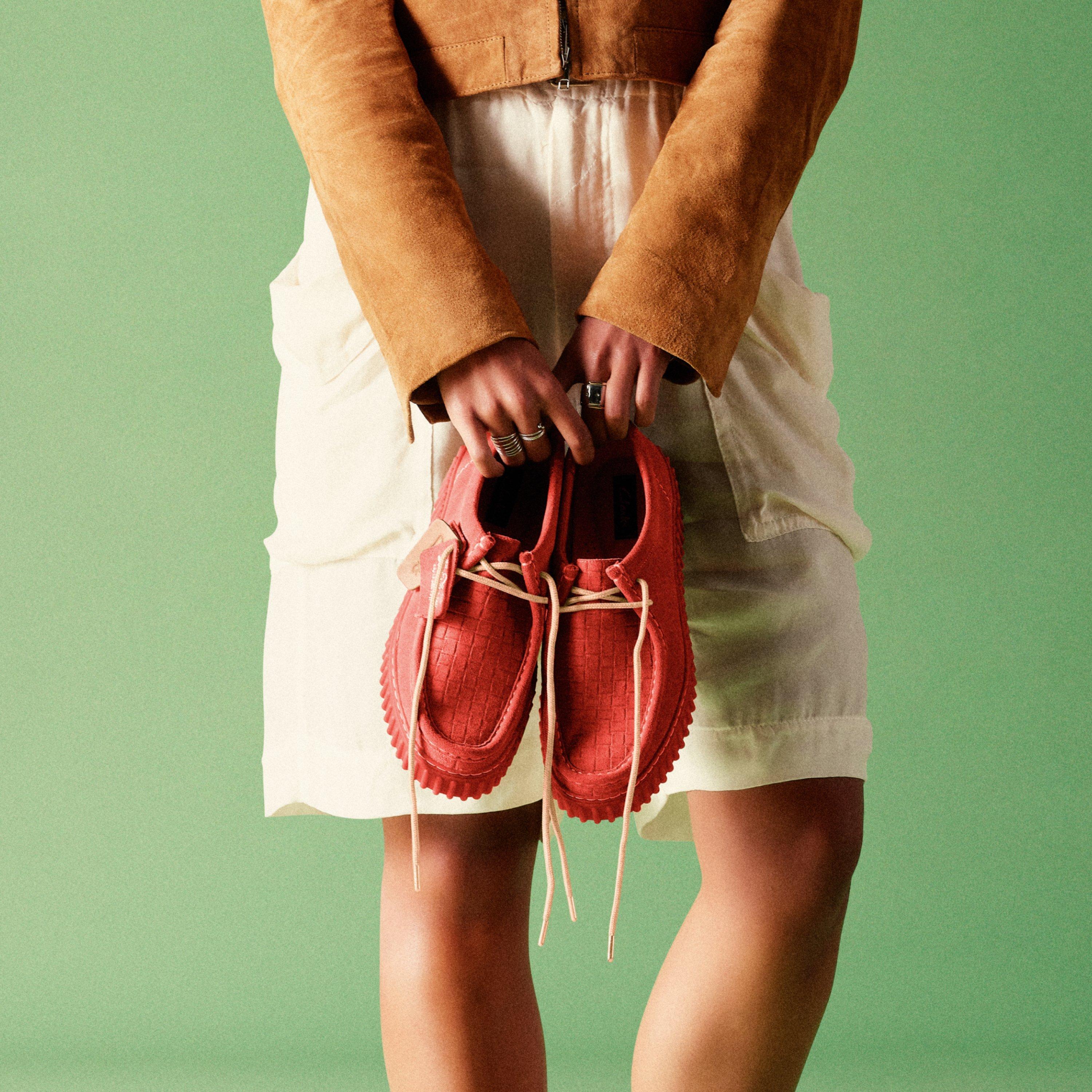 Clarks Zoccolo per Piante Trish da Donna, Camoscio con Stampa